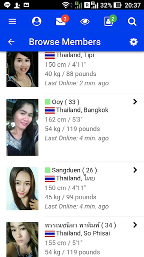 Mobile dating app for Thailand